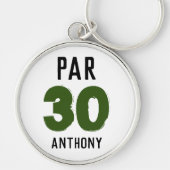 Birthday Golfer Funny 30th happy Dad Par Sleutelhanger (Voorkant)