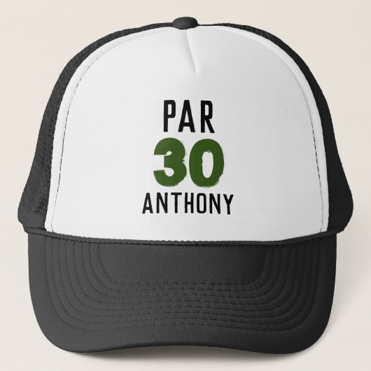 Birthday Golfer Funny 30th happy Dad Par Trucker Pet (Voorkant)
