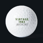 Birthday Golfer Funny 40th 40th Green Black Golfballen<br><div class="desc">Gelukkige veertigste verjaardag!  1983,  groene,  zwarte Par 40 golfbal. Grappig 40ste verjaardag. Ideaal voor hem,  vader,  broer,  man,  partner. Golfer cadeauidee. Pas het aan met een naam.</div>
