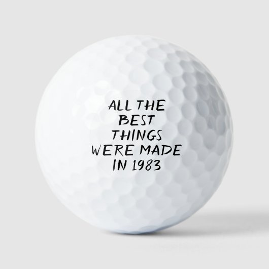 Birthday Golfer Funny 40th happy Dad Golf Balls Golfballen (Voorkant)