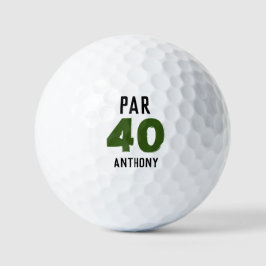 Birthday Golfer Funny 40th happy Dad Par Golfballen
