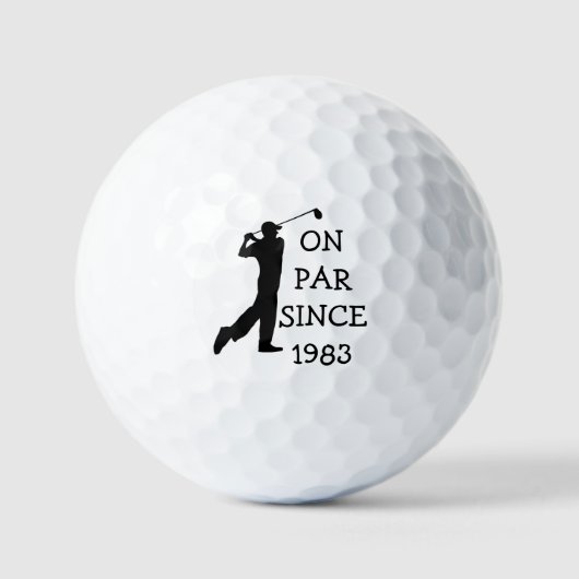 Birthday Golfer Funny 40th happy Dad Par Golfballen (Voorkant)