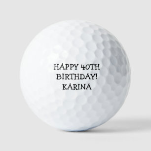 Birthday Golfer Funny 40th happy Golf Balls Golfballen