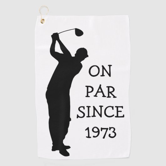 Birthday Golfer Funny 50th happy Dad Humor Golfhanddoek (Voorkant)