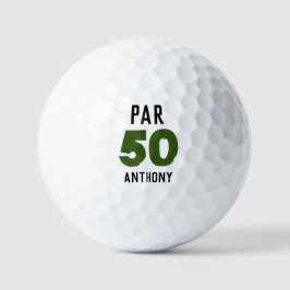Birthday Golfer Funny 50th happy Dad Par Golfballen