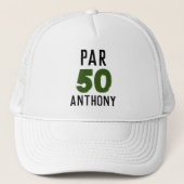 Birthday Golfer Funny 50th happy Dad Par Trucker Pet (Voorkant)