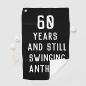 Birthday Golfer Funny 60th happy Dad Par Golfhanddoek (Insitu)