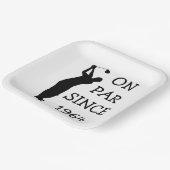 Birthday Golfer Funny 60th happy Dad Par Papieren Bordje (Gebogen)