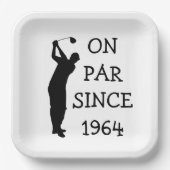 Birthday Golfer Funny 60th happy Dad Par Papieren Bordje (Voorkant)