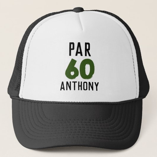 Birthday Golfer Funny 60th happy Dad Par Trucker Pet (Voorkant)
