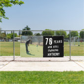 Birthday Golfer Funny 70th happy Dad foto Spandoek (Insitu)