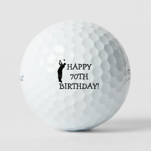 Birthday Golfer Funny 70th happy Dad Golf Balls Golfballen