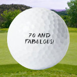 Birthday Golfer Funny 70th happy Dad Golf Balls Golfballen<br><div class="desc">70 en geweldig! Grappig 70ste verjaardagscitaat. Perfect voor vader,  opa,  stiefvader. Golfer cadeauidee. Je kunt het personaliseren met je nummer.</div>