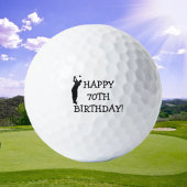 Birthday Golfer Funny 70th happy Dad Golf Balls Golfballen