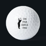 Birthday Golfer Funny 70th happy Dad Humor Golfballen<br><div class="desc">Op pari sinds 1953. 70e verjaardag. Perfect voor vader,  opa,  stiefvader. Golfer cadeauidee. Pas het aan met een jaar.</div>