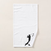 Birthday Golfer Funny 70th happy Dad Par Bad Handdoek (Handdoek)