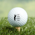 Birthday Golfer Funny 70th happy Dad Par Golfballen<br><div class="desc">Op pari sinds 1952. 70e verjaardag. Perfect voor vader,  opa,  stiefvader. Golfer cadeauidee. Pas het aan met een jaar.</div>