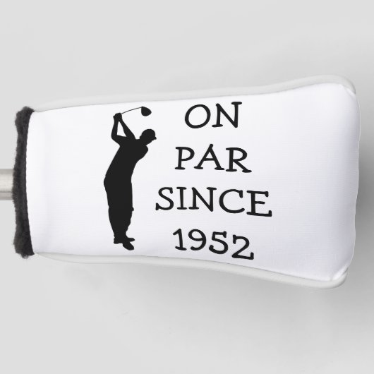 Birthday Golfer Funny 70th happy Dad Par Golfheadcover (Voorkant)