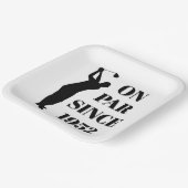 Birthday Golfer Funny 70th happy Dad Par Papieren Bordje (Gebogen)