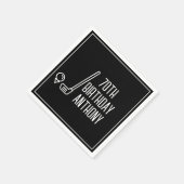 Birthday Golfer Funny 70th happy Dad Par Servet (Hoek)