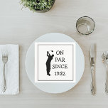 Birthday Golfer Funny 70th happy Dad Par Servet<br><div class="desc">Op gelijke hoogte sinds 1952 papieren servetten. 70e verjaardag. Perfect voor vader,  opa,  stiefvader. Golfer cadeau idee. Personaliseer het met een jaar.</div>