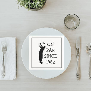 Birthday Golfer Funny 70th happy Dad Par Servet