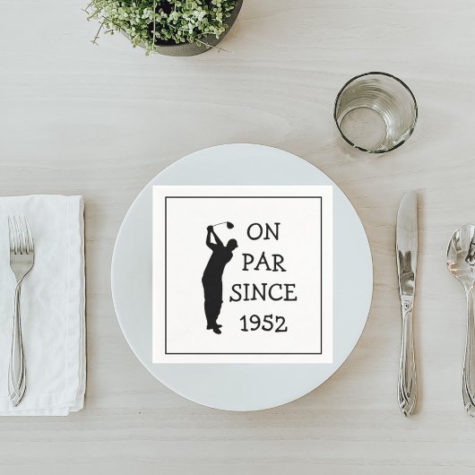 Birthday Golfer Funny 70th happy Dad Par Servet