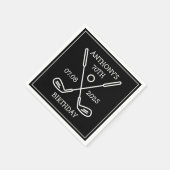 Birthday Golfer Funny 70th happy Dad Par Servet (Hoek)