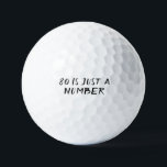 Birthday Golfer Funny 80th happy Dad Golf Balls Golfballen<br><div class="desc">80 IS SLECHTS EEN AANTAL. Grappig 80ste verjaardagscitaat. Perfect voor vader,  opa,  stiefvader. Golfer cadeauidee. Je kunt het jaar personaliseren.</div>