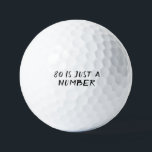 Birthday Golfer Funny 80th happy Dad Golf Balls Golfballen<br><div class="desc">80 IS SLECHTS EEN AANTAL. Grappig 80ste verjaardagscitaat. Perfect voor vader,  opa,  stiefvader. Golfer cadeauidee. Je kunt het jaar personaliseren.</div>