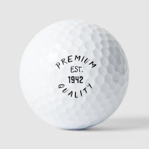 Birthday Golfer Funny 80th happy Dad Golf Balls Golfballen
