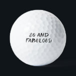 Birthday Golfer Funny 80th happy Dad Golf Balls Golfballen<br><div class="desc">80 en geweldig! Grappig 80ste verjaardagscitaat. Perfect voor vader,  opa,  stiefvader. Golfer cadeauidee. Je kunt het personaliseren met je nummer.</div>