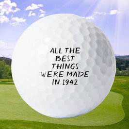 Birthday Golfer Funny 80th happy Dad Golf Balls Golfballen