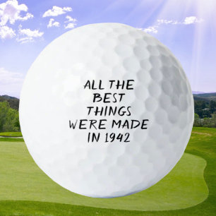 Birthday Golfer Funny 80th happy Dad Golf Balls Golfballen