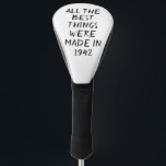 Birthday Golfer Funny 80th happy Dad Golfheadcover<br><div class="desc">ALLE BESTE DINGEN WERDEN GEMAAKT IN 1942. Grappig 80ste verjaardagscitaat. Perfect voor vader,  opa,  stiefvader. Golfer cadeauidee. Je kunt het jaar personaliseren.</div>