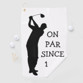 Birthday Golfer Funny 80th happy Dad Humor Golfhanddoek (Insitu)