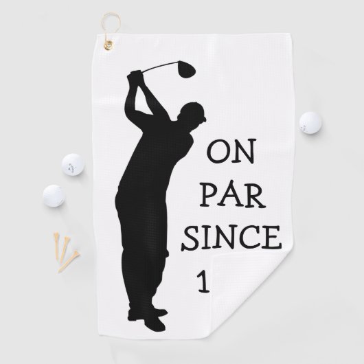 Birthday Golfer Funny 80th happy Dad Humor Golfhanddoek (Insitu)