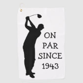 Birthday Golfer Funny 80th happy Dad Humor Golfhanddoek (Voorkant)