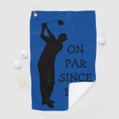Birthday Golfer Funny 80th happy Dad Humor Golfhanddoek (Insitu)