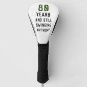 Birthday Golfer Funny 80th happy Dad Par Golfheadcover (Voorkant)