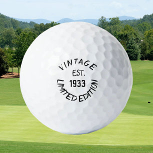 Birthday Golfer Funny 90th happy Dad Golf Balls Golfballen
