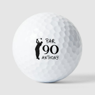 Birthday Golfer Funny 90th happy Dad Golf Balls Golfballen