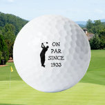 Birthday Golfer Funny 90th happy Dad Humor Golfballen<br><div class="desc">Op pari sinds 1933. 70e verjaardag. Perfect voor vader,  opa,  stiefvader. Golfer cadeauidee. Pas het aan met een jaar.</div>