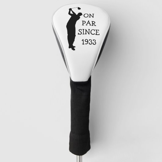 Birthday Golfer Funny 90th happy Dad Humor Golfheadcover (Voorkant)