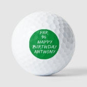 Birthday Golfer Funny 90th happy Dad Par Golfballen (Voorkant)
