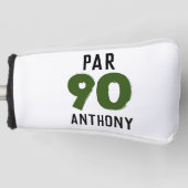 Birthday Golfer Funny 90th happy Dad Par Golfheadcover (Voorkant)