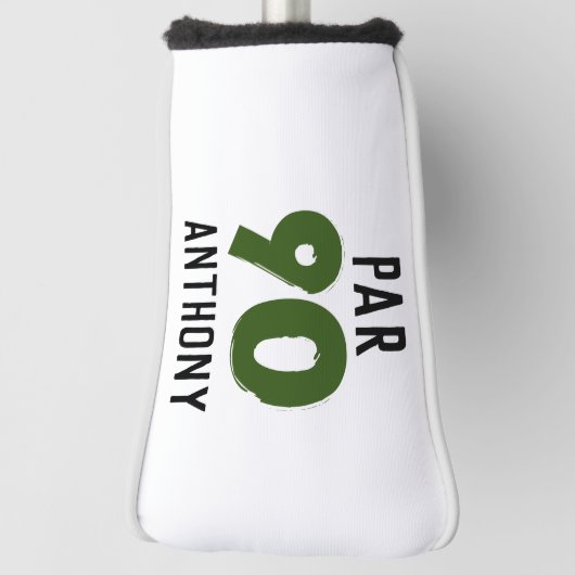 Birthday Golfer Funny 90th happy Dad Par Golfheadcover (Draai 90)