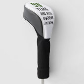 Birthday Golfer Funny 90th happy Dad Par Golfheadcover (Schuin)