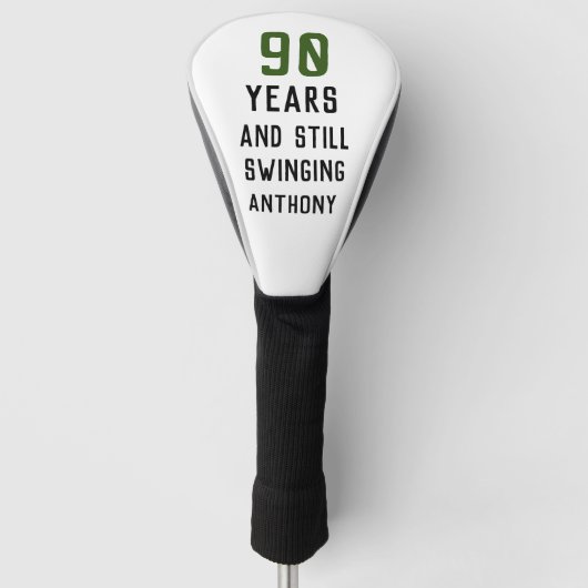 Birthday Golfer Funny 90th happy Dad Par Golfheadcover (Voorkant)