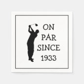 Birthday Golfer Funny 90th happy Dad Par Servet (Voorkant)